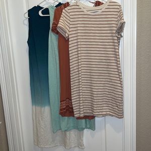 Bundle of summer dresses size medium.